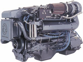 Un moteur par Detroit Diesel.